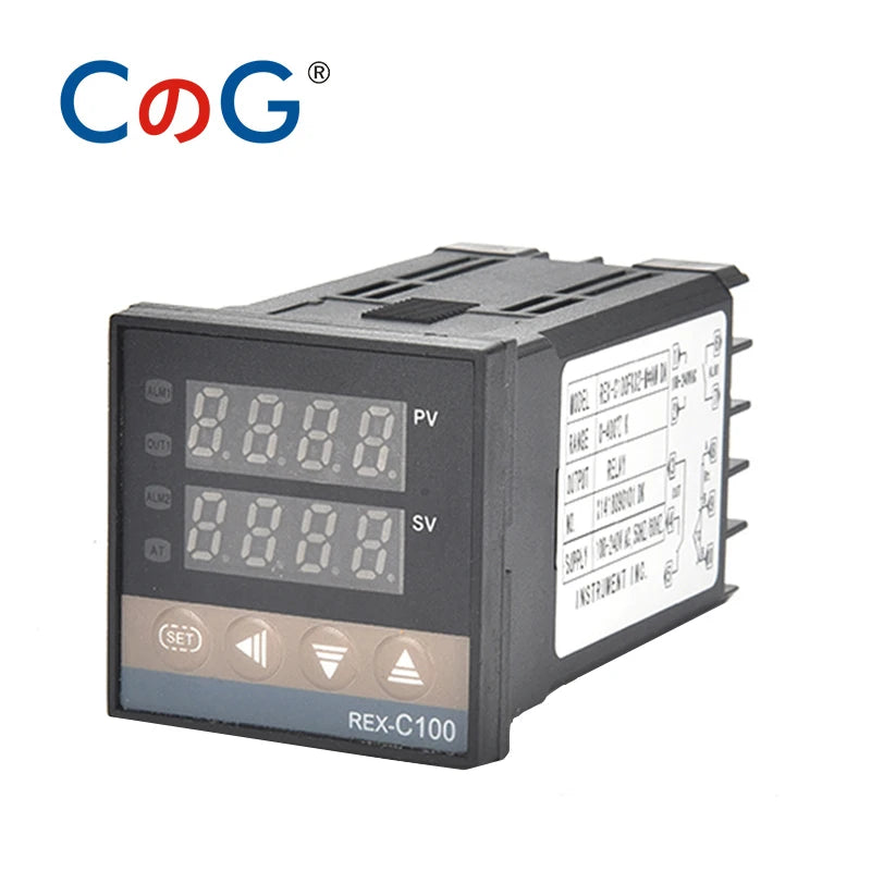 CG 48x48 REX-C100 K J PT100 Thermostat &ndash; Programmable PID Temperature Control REX-C100  K SSR