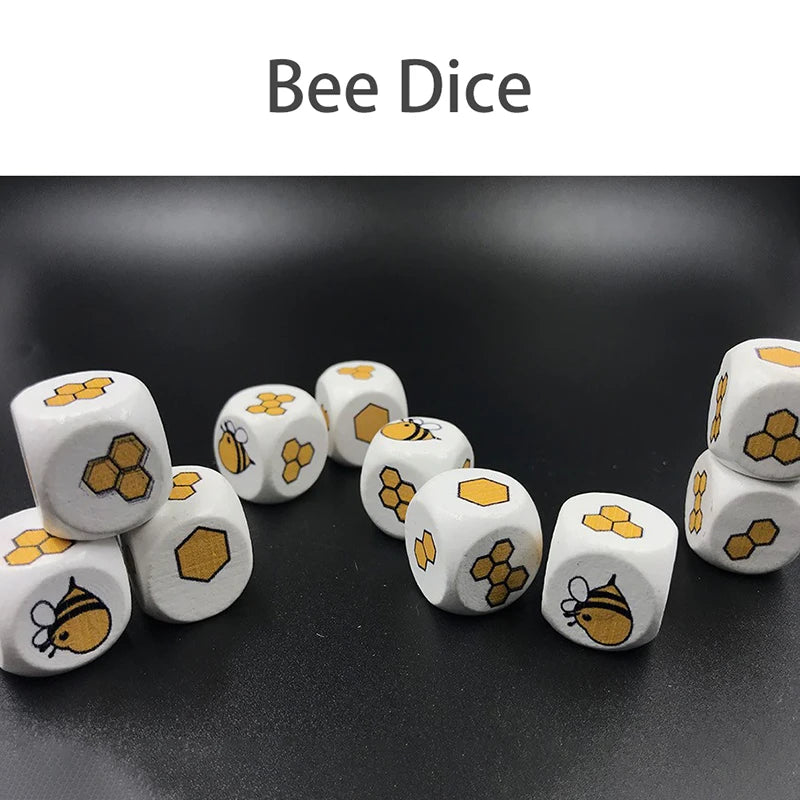 10Pcs Wooden Dice Blocks - Montessori Math Toy For Kids