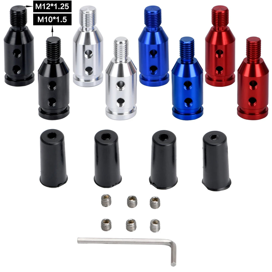 Adaptor universal pentru maneta de schimbare a vitezelor M10x1.5 și M12x1.25 din aluminiu