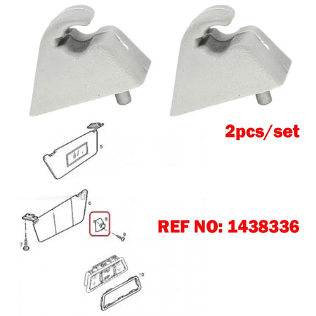 2Pcs Sun Visor Clips For Opel Vauxhall Vectra Vivaro A Astra F Corsa Combo B Carlton Tigra Senator Cavalier Mount Bracket Holder by InterCyprus Trading Ltd