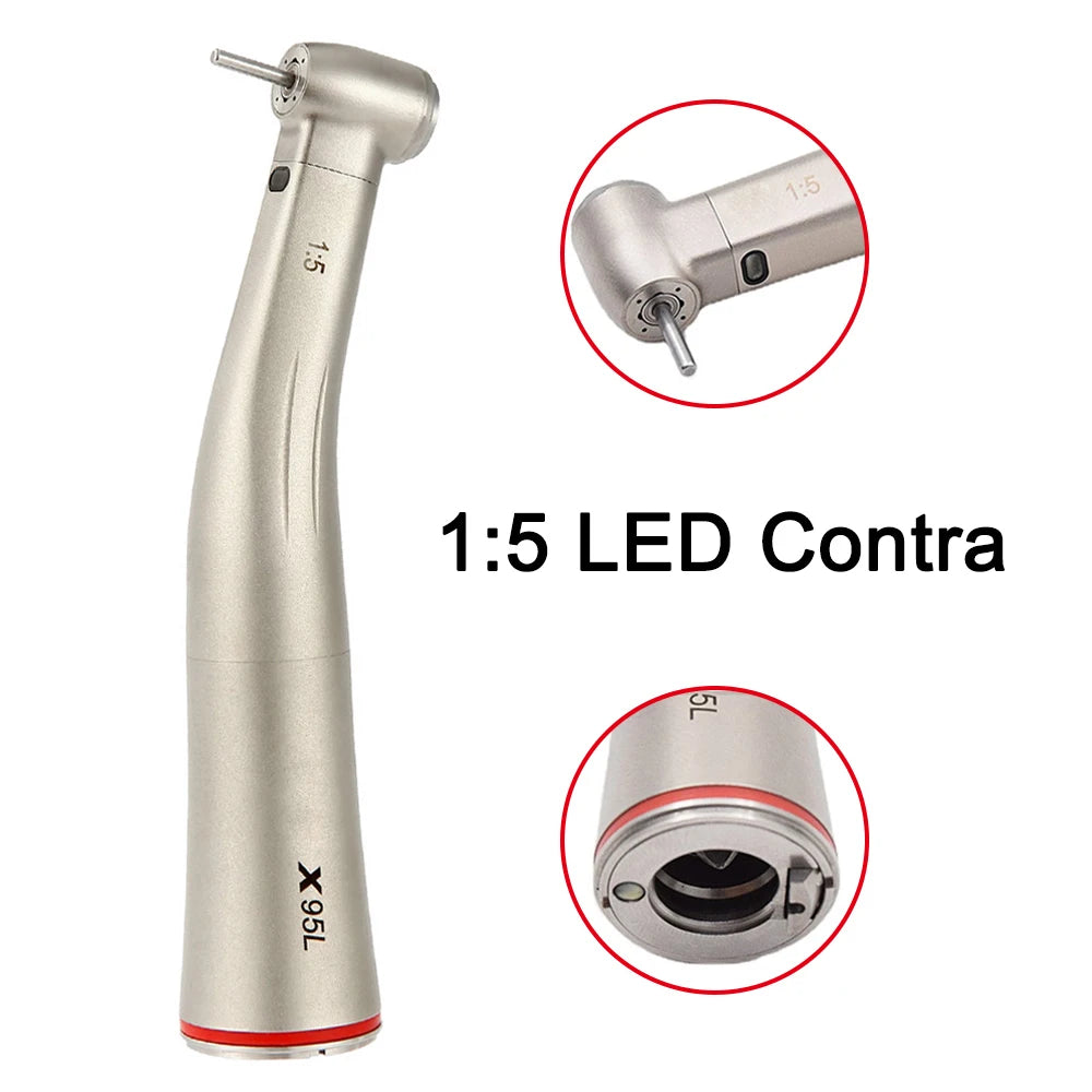 Twoendo Contra Angle Handpiece &ndash; Fiber Optic Low Speed 1 to 5 Led Contra