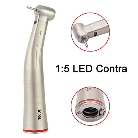 Twoendo Contra Angle Handpiece &ndash; Fiber Optic Low Speed 1 to 5 Led Contra