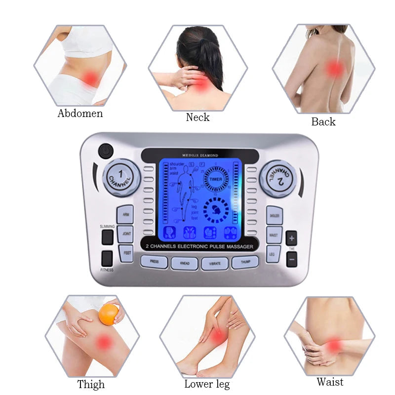Tens Massager - EMS Muscle Stimulator with Acupuncture &amp; Infrared Therapy