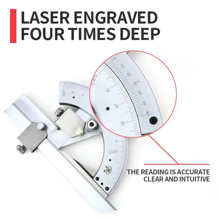 Universal Angle Ruler 320 Degrees Carbon Steel Protractor