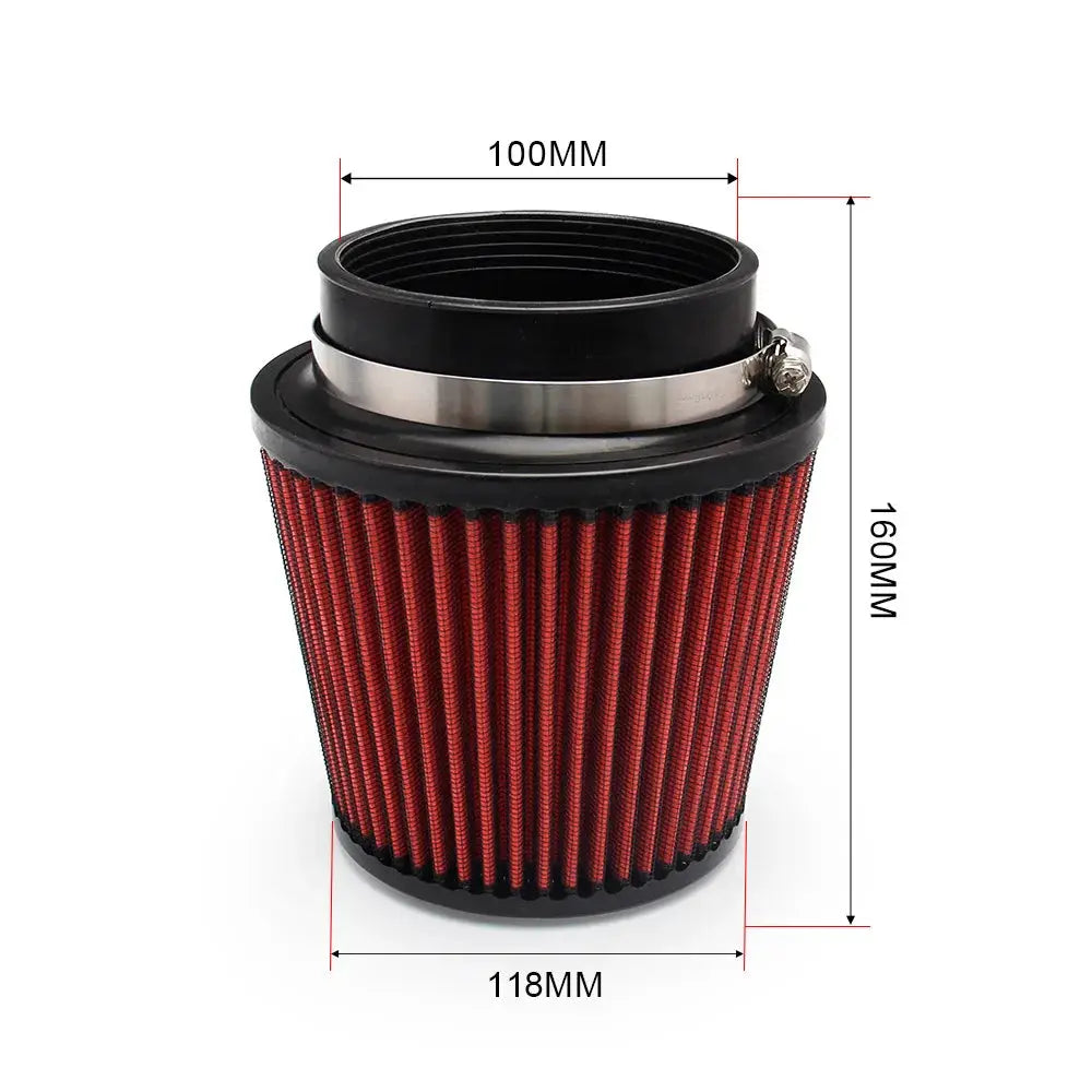 Universal Car Air Filter Modification High Flow Inlet Car Cold Air Intake Air Filter Cleaner Pipe Modified Scooter 76/100mm by InterCyprus Trading Ltd