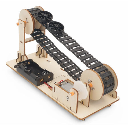 3D Wooden Electric Conveyor Belt Puzzle Model Kit | STEAM DIY for Kids &amp; Adults Default Title
