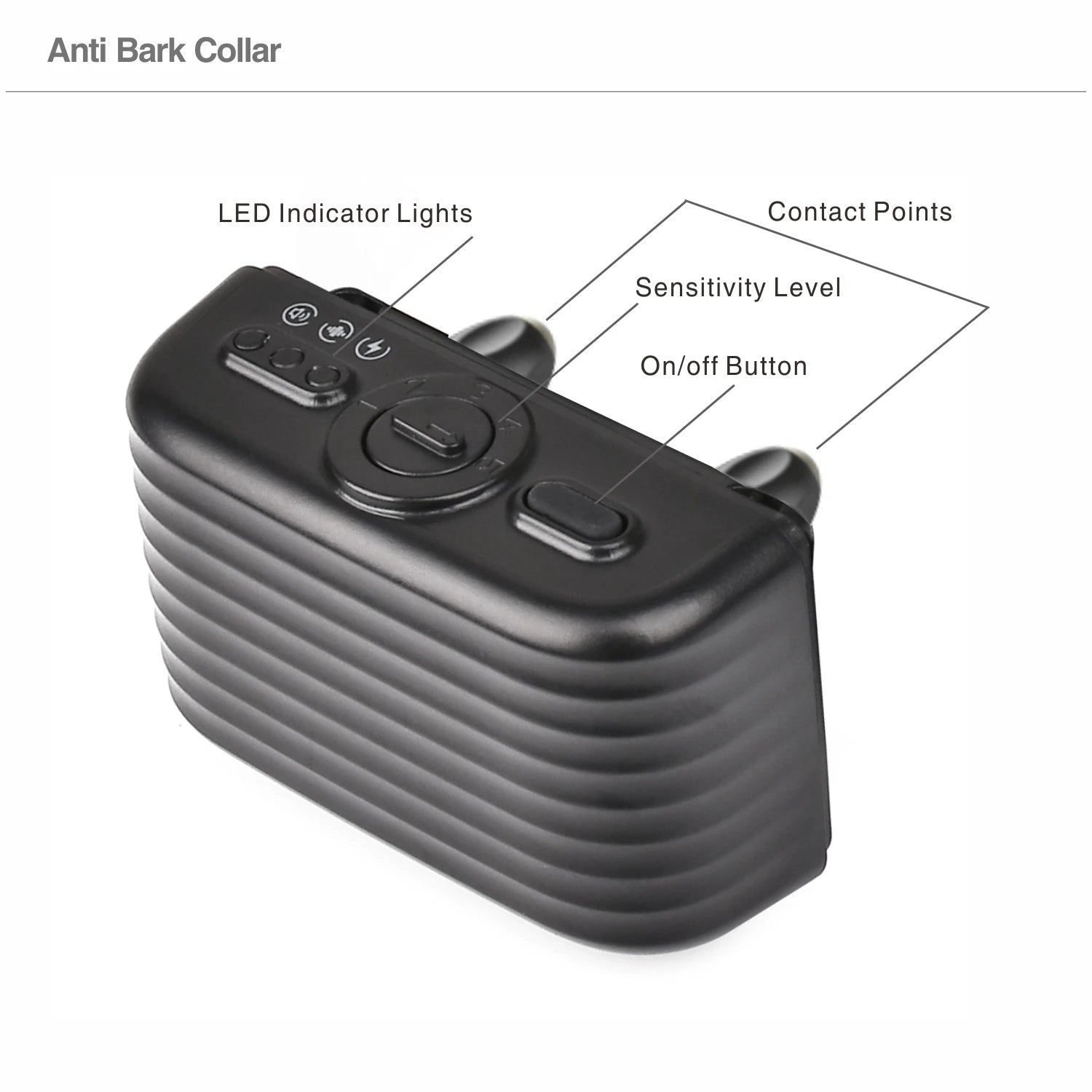 DobeChoice Bark Collar &ndash; Waterproof Rechargeable 3 Modes