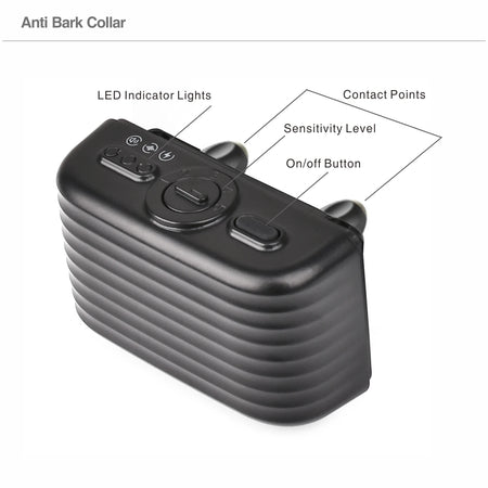 DobeChoice Bark Collar &ndash; Waterproof Rechargeable 3 Modes