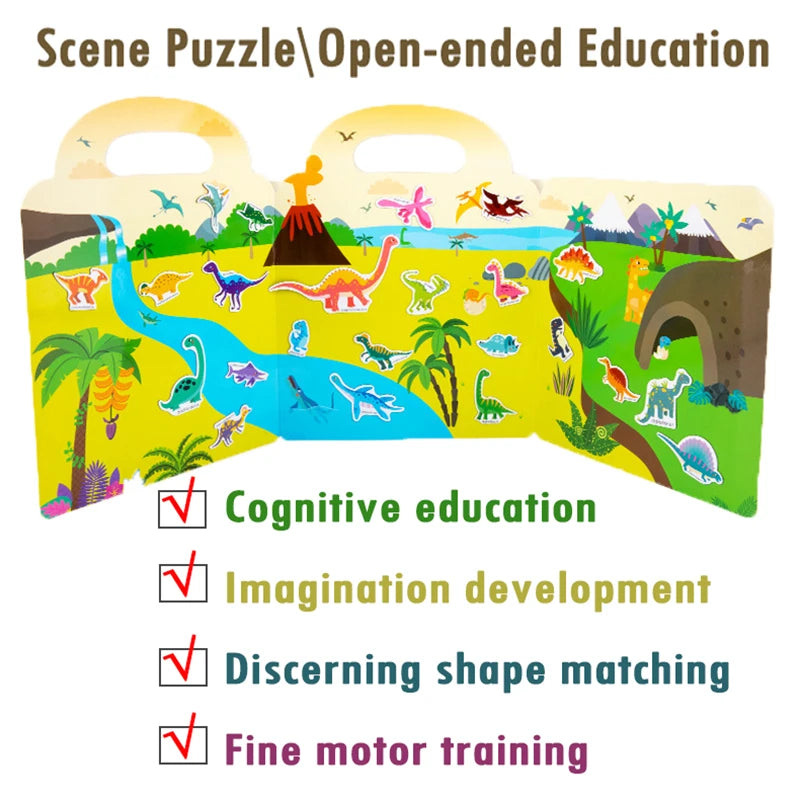 Kids Scene Magnetic Puzzles Busy Book &ndash; Educational Toys
