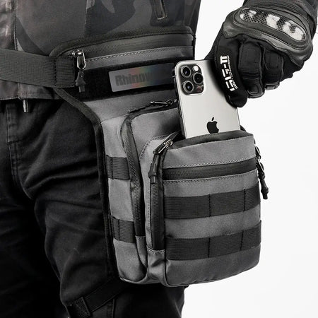 Rhinowalk Motor Waist Bag 3L Motorcycle Waist Packs Leg Bag Thigh Belt Hip Bum Travel Cell/Mobile Phone Purse Fanny Pack Bags by InterCyprus Trading Ltd
