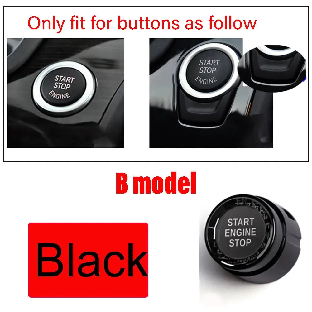 Engine Start Stop Button Sticker Crystal ABS for BMW F20 F30 F10 by InterCyprus Trading Ltd