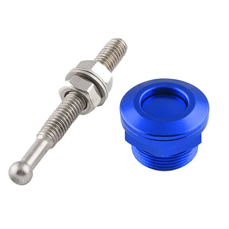 22mm 1Pc/4Pcs Universal Car Push Button Bonnet Hood Pins Kit Aluminum Quick Release Latch Bumper License Plate Lock Clip by InterCyprus Trading Ltd