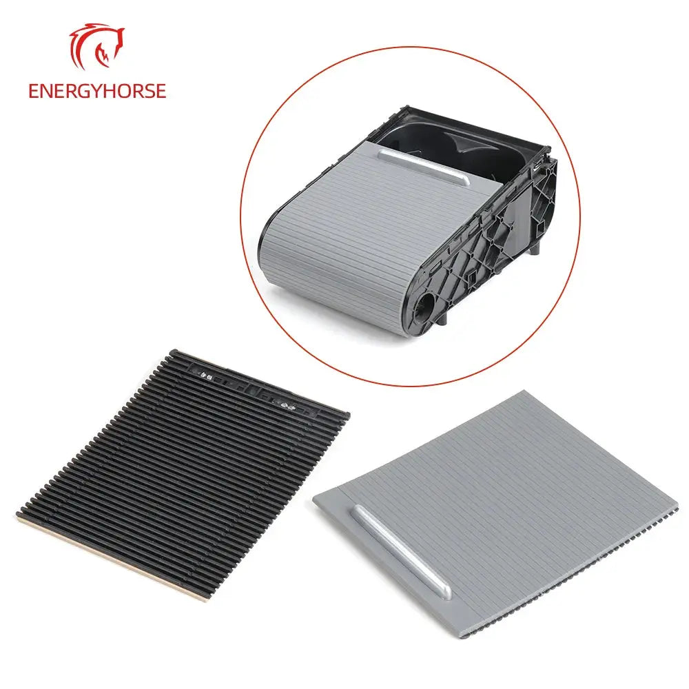 Interior Car Armrest Central Console Drink Cup Holder Cover Trim Zipper Rolling Curtain For Volkswagen CC Passat B6 B7 by InterCyprus Trading Ltd