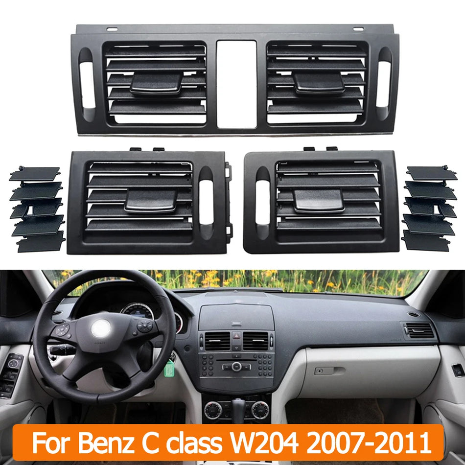 Air Conditioning Vent Grille Outlet Upgraded LHD, RHD for Mercedes-Benz W204 C Class PC ABS