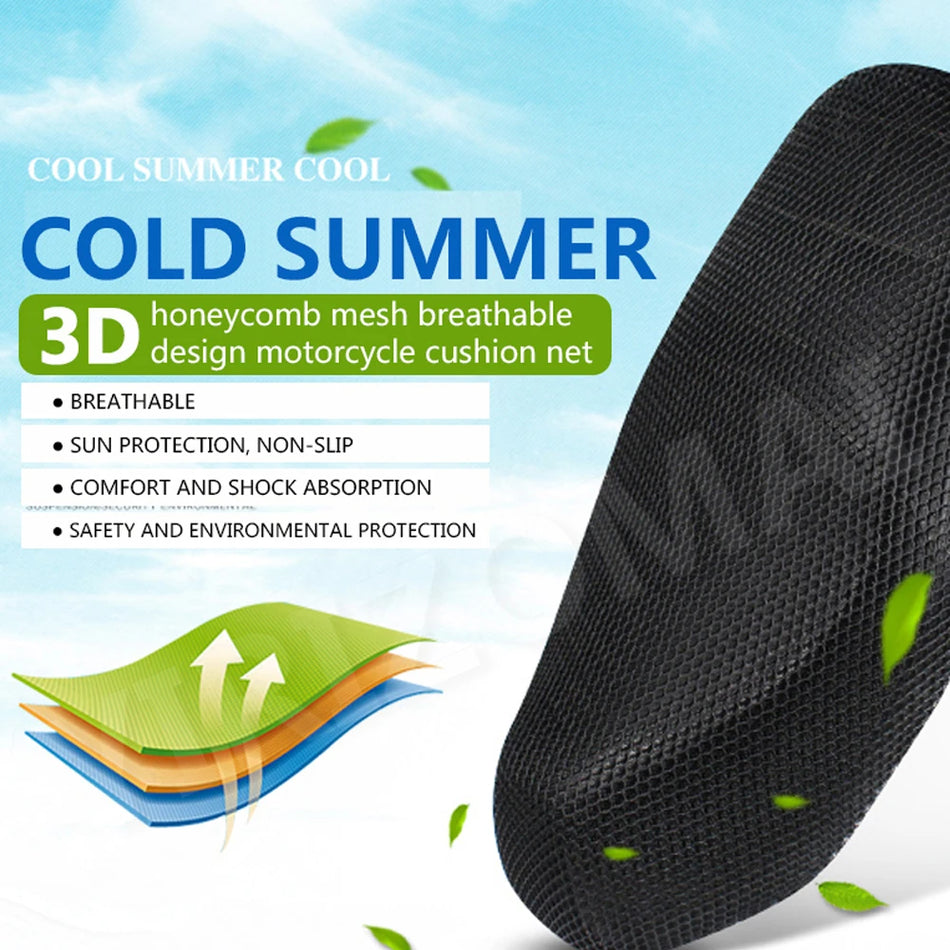 Kawasaki Versys-X300 Sadelöverdrag, 3D-mesh-tyg, halkfritt, solskydd för motorcykelsadel