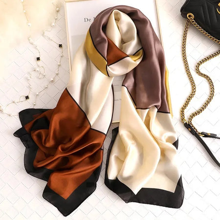 Luxury Brand Women Scarf &ndash; Elegant Summer Silk Shawl 016 / 180X90cm