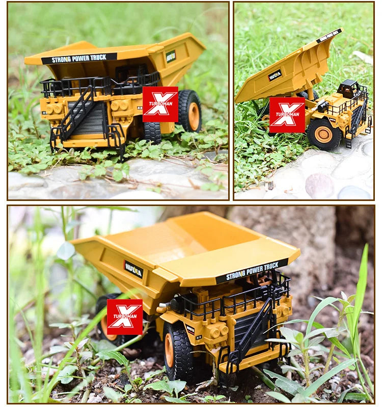 Huina 1/40 Scale Dumper Metal Model 1912 &ndash; Durable Diecast Engineering Vehicle for Kids