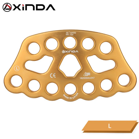 XINDA Four Hole Force Plate &ndash; Aluminum Magnesium Alloy Golden 12 hole