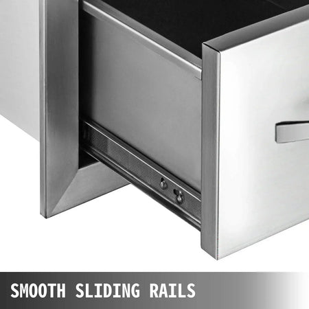 Stainless Steel Outdoor Drawers With Handle BBQ Island
