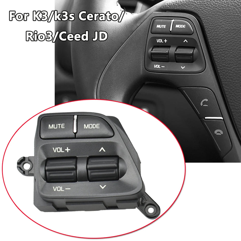 Button Switch Steering Wheel Buttons for Kia K3, Rio 3, Cerato Classic, Ceed JD