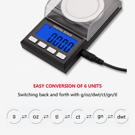 0.001g Digital Jewelry Scale 50/100g - Ultra-Precise