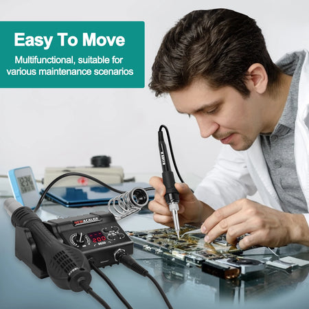 NEWACALOX 882D &ndash; Sleep Function Soldering Station 2-In-1