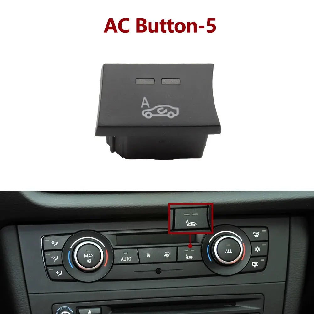 Car Air Conditioning AC Ventilation Adjust Switch Button For BMW 1 3 X1 X3 Series E82 E88 E84 E90 E91 E92 E93 F25 64119344143 by InterCyprus Trading Ltd