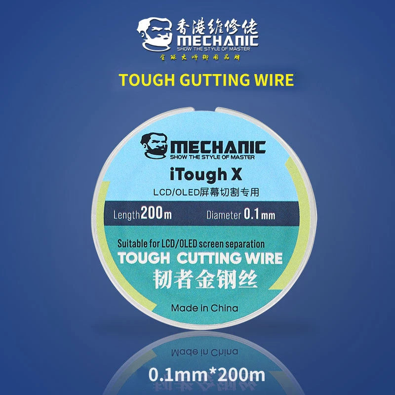 MECHANIC High Hardness Special Steel Cutting Wire &ndash; Precision LCD Screen Separation Tool 0.1mm