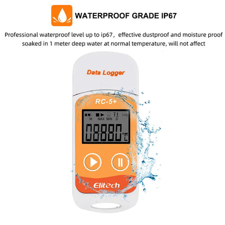 RC-5+ Temperature Data Logger &ndash; PDF Report USB Recorder