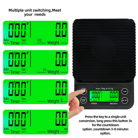 S023 Digital Kitchen Scale &ndash; 0.1g Precision With Backlight
