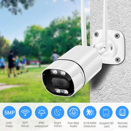 BESDER 5MP Outdoor WiFi IP Camera