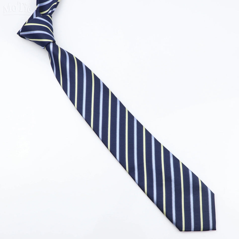 Classic Striped Necktie for Men - Perfect for Weddings and Formal Events