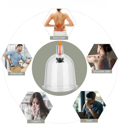 Cupping Massage Cups Therapy Set &ndash; Effective Pain Relief Therapy
