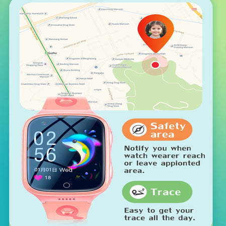 KGG 4G Kids GPS Watch &ndash; Video Call, GPS Tracking And SOS
