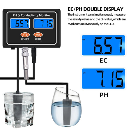 PH100 Water Quality Monitor &ndash; Real Time PH EC Monitoring
