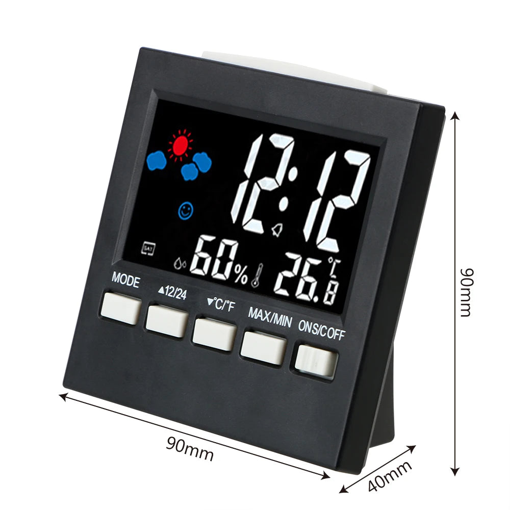 Multifunctional Weather Clock &ndash; Temp Humidity Meter