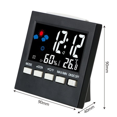 Multifunctional Weather Clock &ndash; Temp Humidity Meter