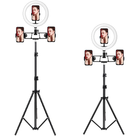 LEAFILLIGHT 26/33cm LED Selfie Ring Light with Tripod and Bluetooth Remote