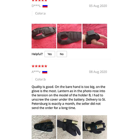 2020 Underwater Scuba Diving LED Torch Holder Wrist Strap