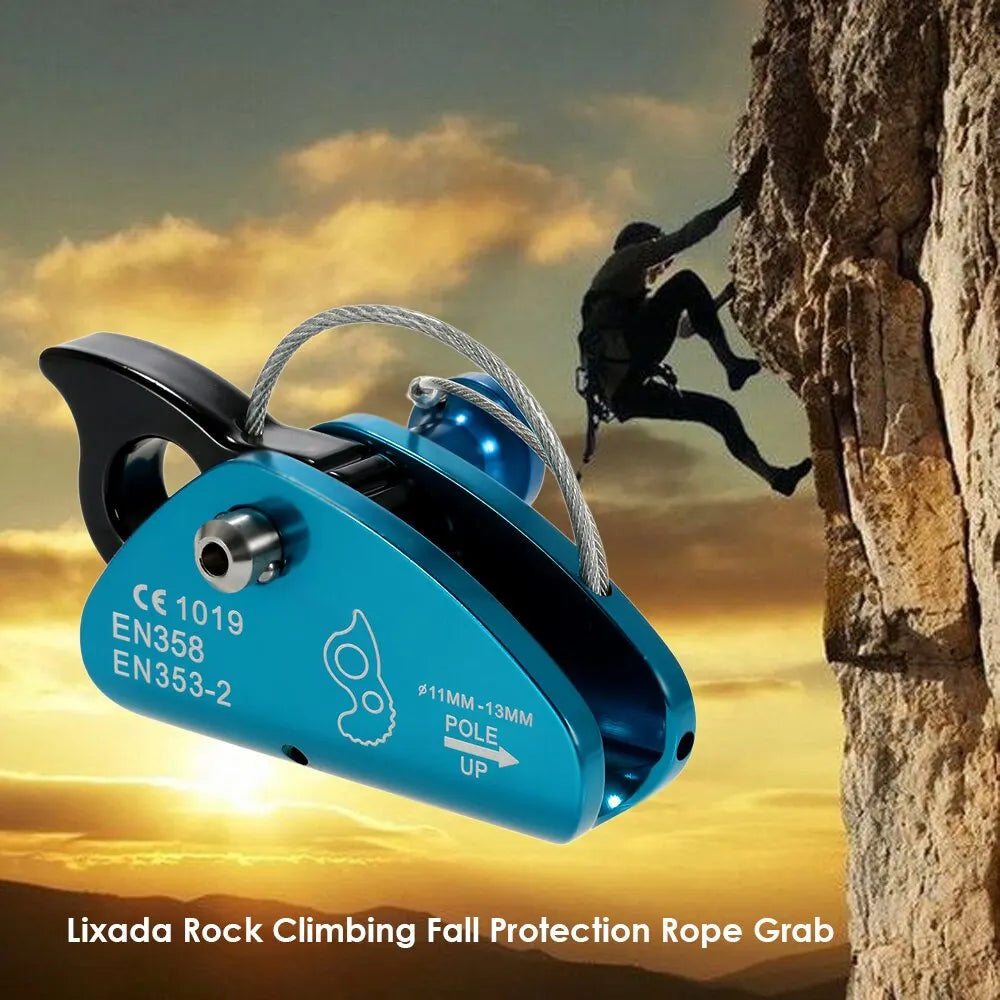 Lixada Rock Climbing Fall Protection Rope Grab