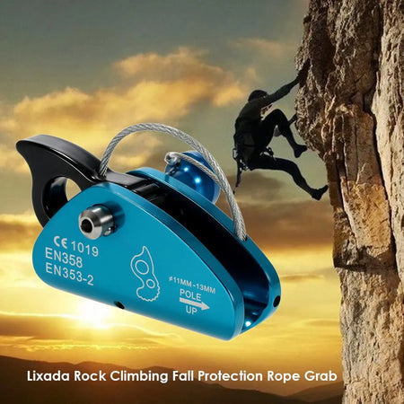 Lixada Rock Climbing Fall Protection Rope Grab