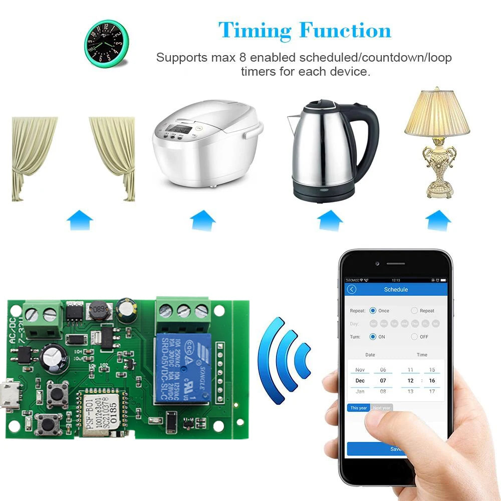 Smart WiFi Garage Door Opener Controller with Voice Control
