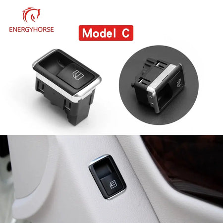 Power Window Switch For Tesla Model S X 2012-2020 Left Electric Door Window Lift Switch Control Button 1003589-00-B 1003749-00-B by InterCyprus Trading Ltd