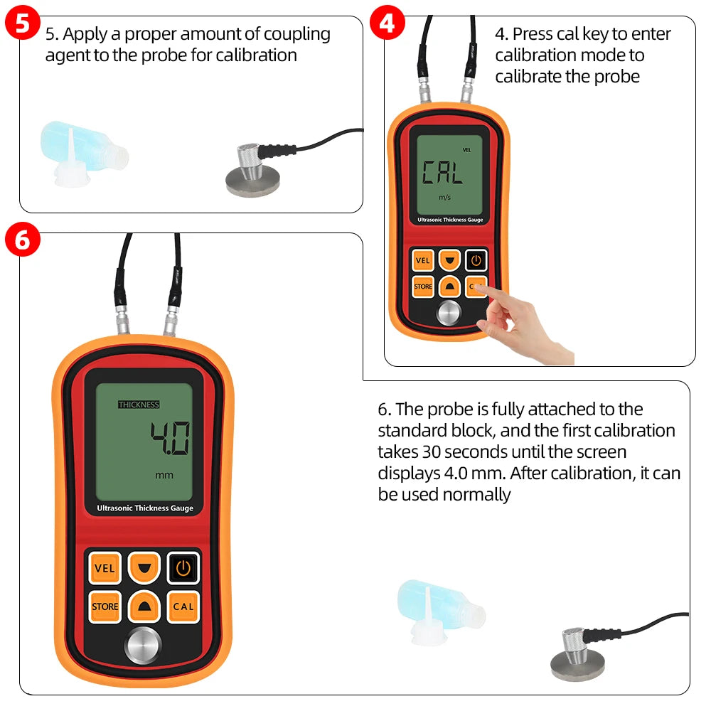 GM100 Ultrasonic Thickness Gauge &ndash; Wide 1.2 to 220mm Range