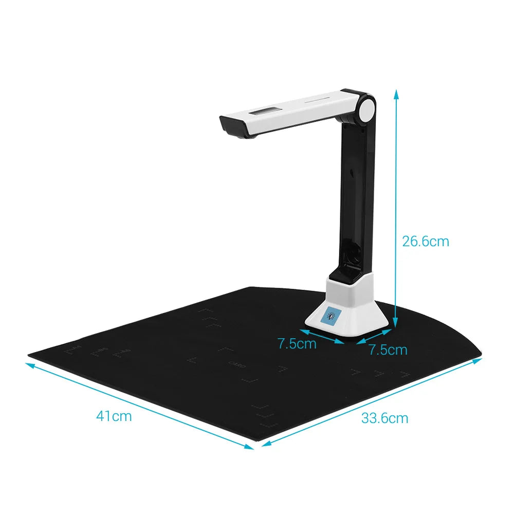 BK50 Portable 10MP HD Book Scanner - A4 Document Camera