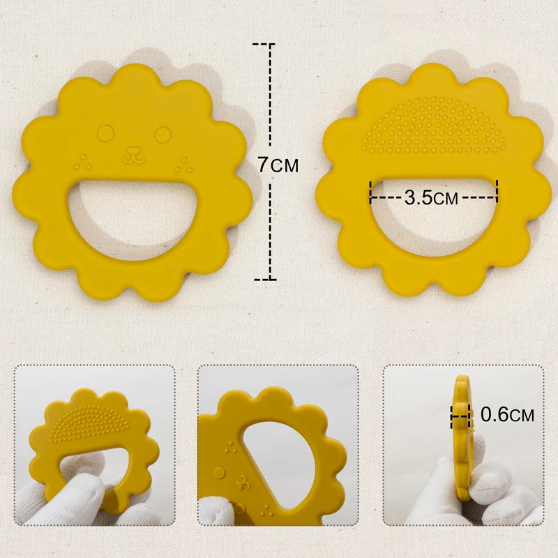 Muslin Life Flower-Shaped Silicone Baby Teether and Thumb Sucking Stopper