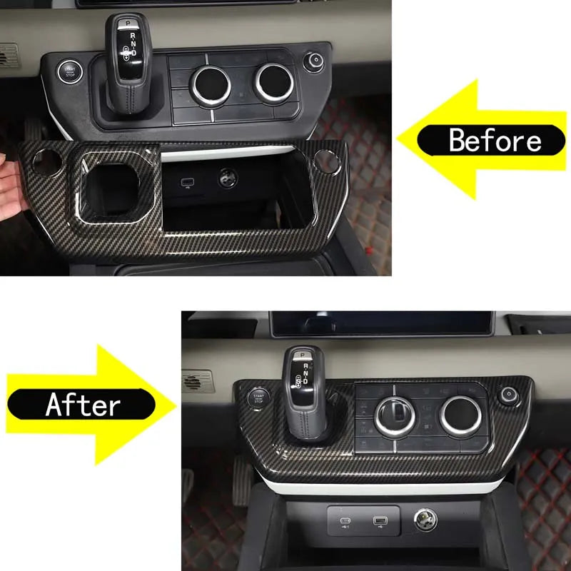 Osłona ramki przycisków konsoli centralnej z ABS do Defender 2020 2024