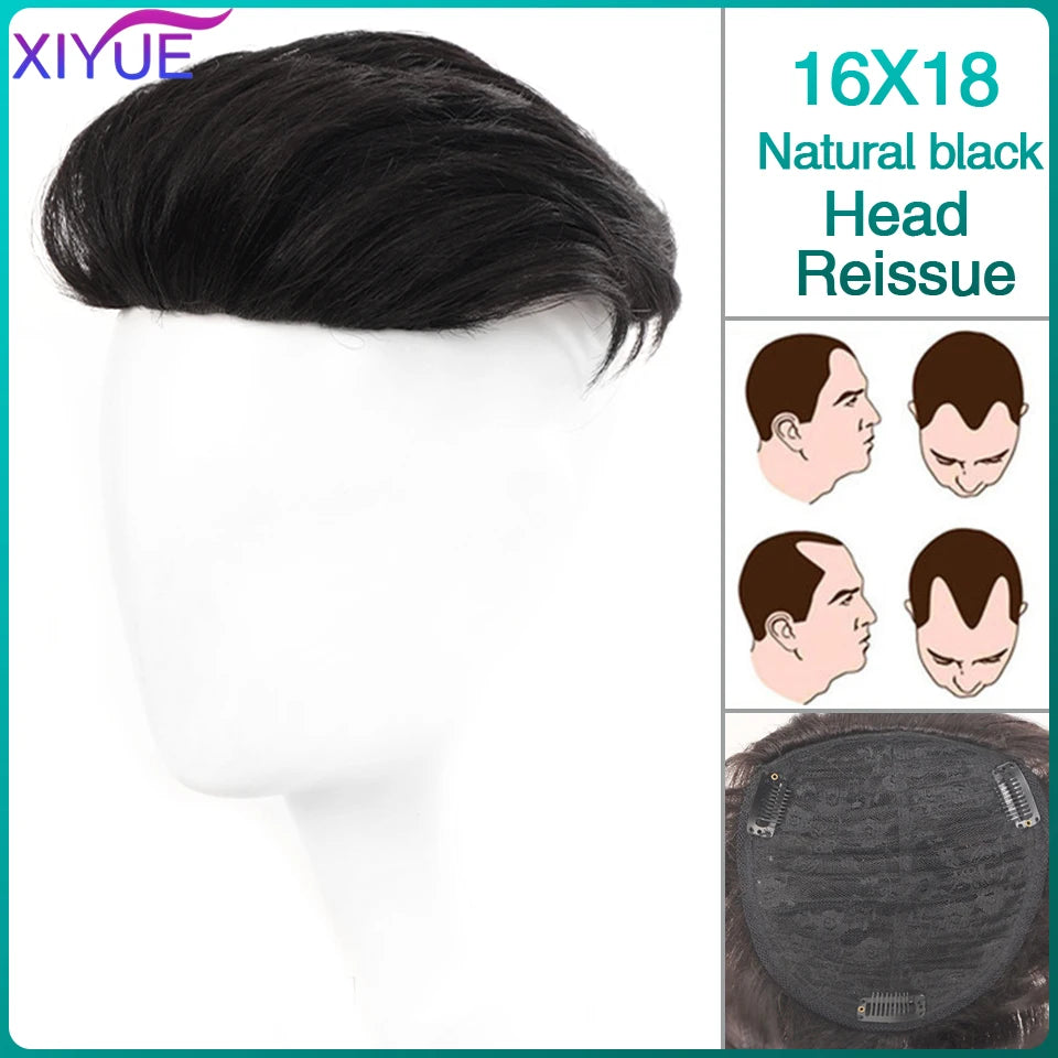 XIYUE Medium Length Straight Synthetic Men's Wig T1B/613