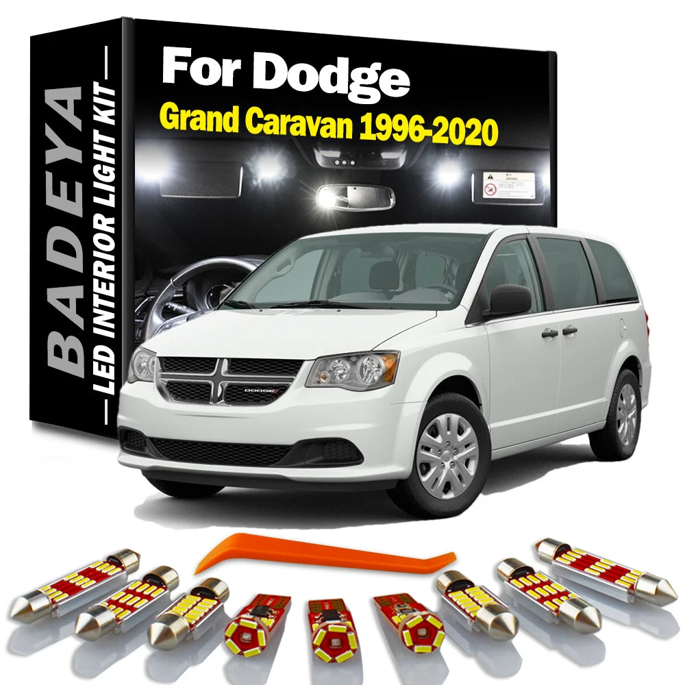 BADEYA Canbus Car LED Interior Light Kit for Dodge Grand Caravan 1996-2020 - No Error