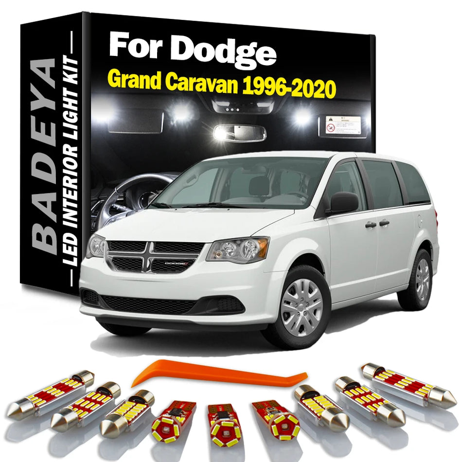 BADEYA Canbus Car LED Interior Light Kit for Dodge Grand Caravan 1996-2020 - No Error